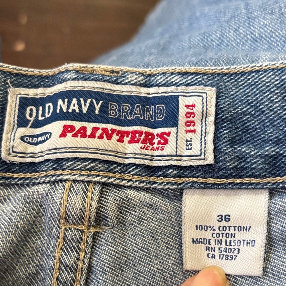 Hand Painted Spider-Man Themed Men's Jean Shorts - Light Blue - Picture 5 of 5